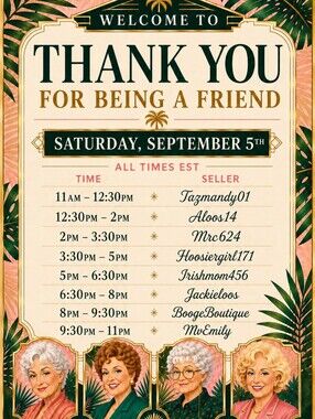 THANK YOU FOR BEING A FRIEND TRAIN SHOW!